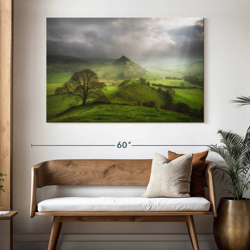 Alvord Dusky Green Fields, 34" H x 51" W