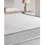Upholstered Fabric Bed with Mattress-1180648310-1180648309