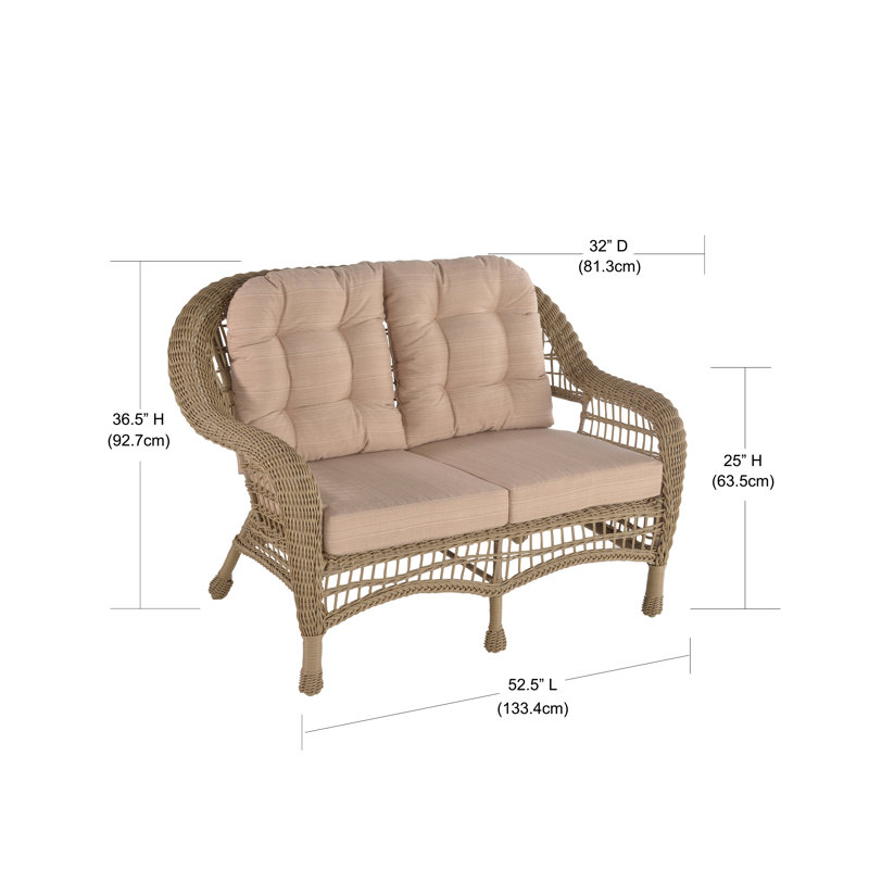 Ophélie 5 - Person Patio Conversation Sets with Cushions