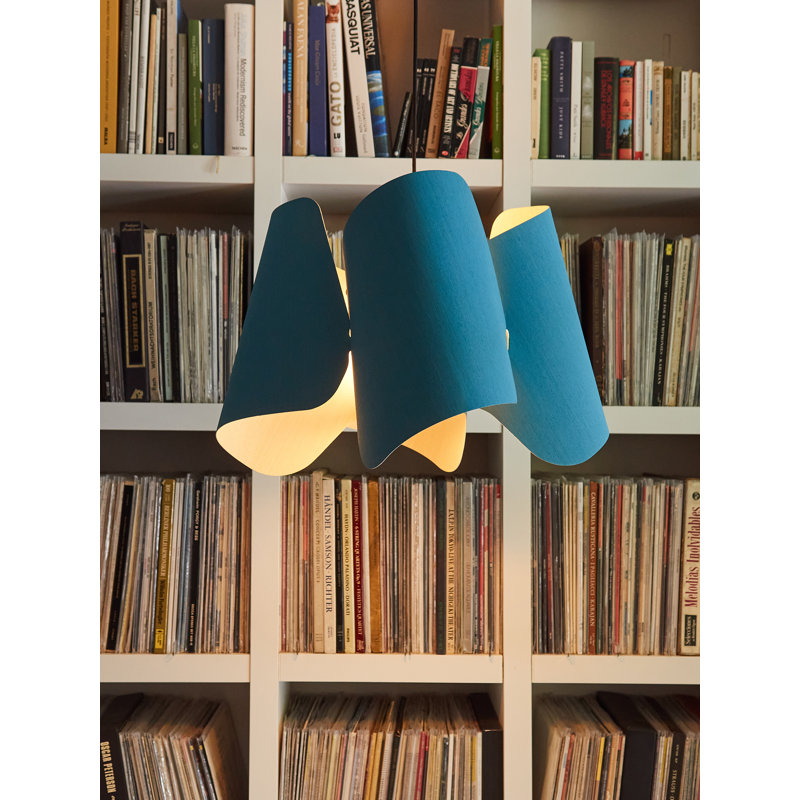 Luminaire suspendu unique à 1 lumière Camila, Bleu