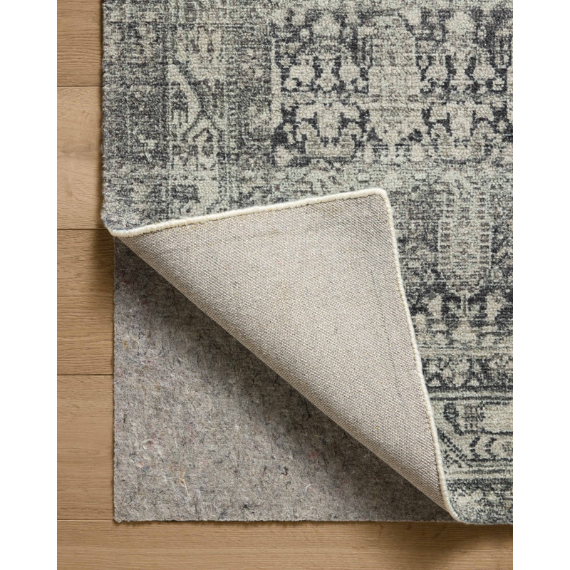 Magnolia Home by Joanna Gaines x Loloi Wimberly Granite / Cream Area Rug, Runner 2'3" x 7'6"