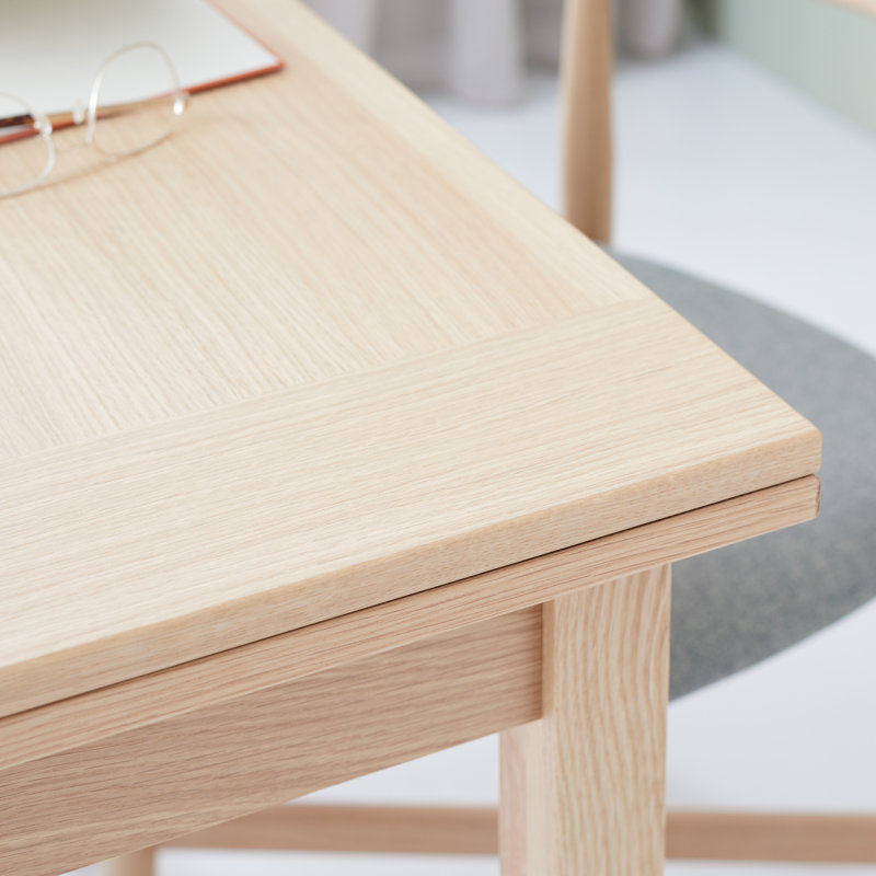Dinex Extendable Dining Table W: 90/166 cm, Oak