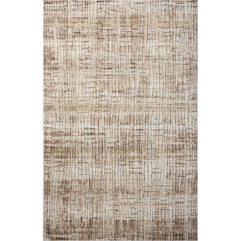 Manoliu Clay / Smoke Area Rug, Runner 2'6" x 10'