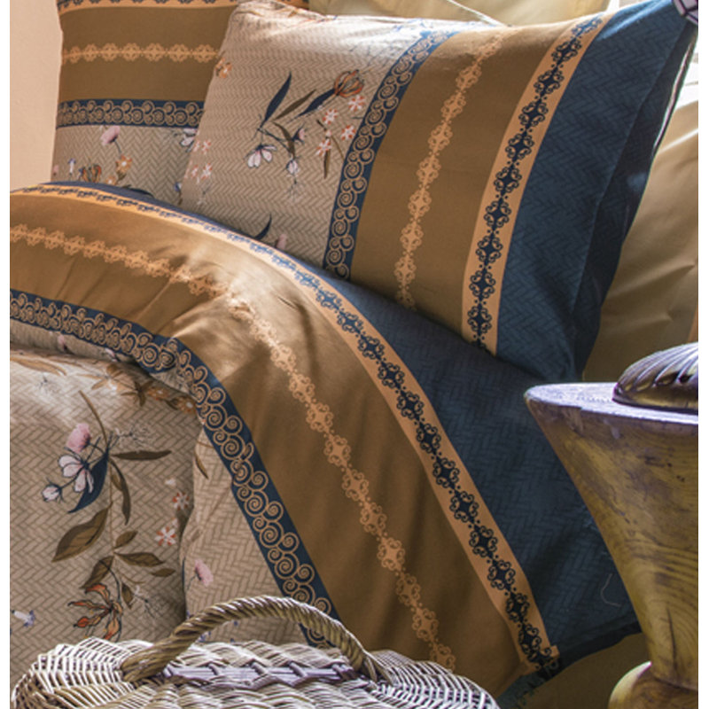 Ensemble de housse de couette 3 pièces Spooner Blue / Beige / Brown
