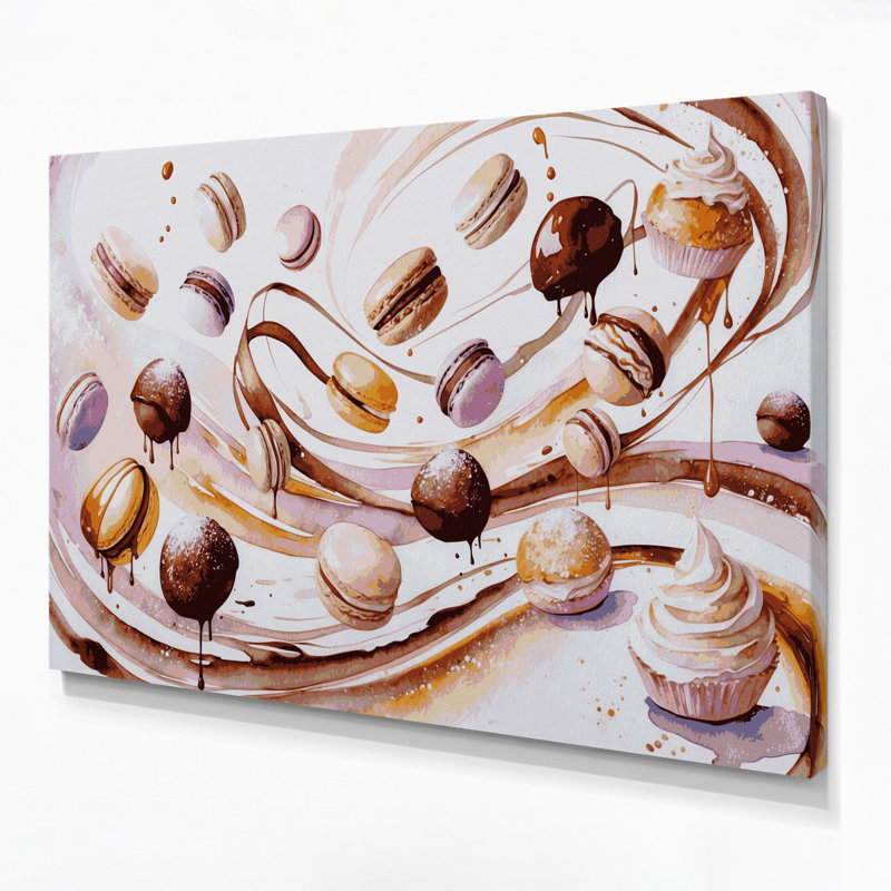 Art mural sur toile, Desserts, H 8 po x l 10 po