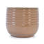 Ensemble de 3 pots de fleurs en céramique, jardinière moderne pour patio, jardin, rebord de fenêtre - bronze antique-735445749