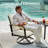Nickita Seating Group, Swivel Rocking Chair with 6" Olefin Cushions-710866130-731013363