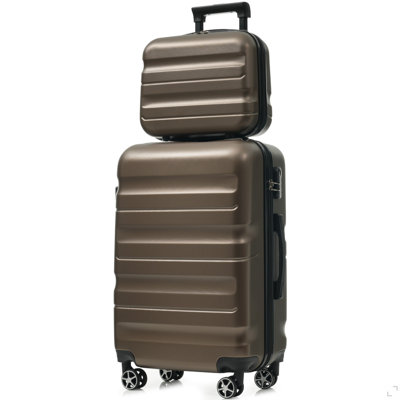 6-Piece ABS Hardshell Luggage Set - Lightweight & Durable Suitcases With Dual Spinner Wheels, Carry-On & Check-In Sizes For Travel & Business