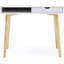 Bureau avec finition blanche et bois