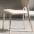Beige Solid Back Side Chair(Set of 2)