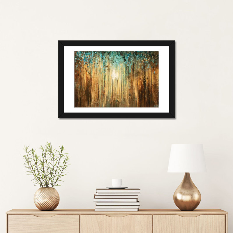 «Swiger A Ray of Light», impression sur toile, Papier d'art encadré noir, H 24 po x l 32 po x P 1 po