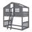 House-Style Bunk Bed With Built-In Ladder-99231143