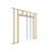 Soft Close and Open 24" to 36" Upright Universal Lightweight Pocket Door Frame for 2" x 4" Stud Wall-71635744
