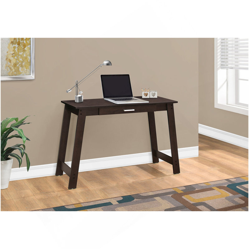Bureau d'ordinateur, bureau personnel, ordinateur portable, tiroirs de rangement, travail, stratifié, contemporain, moderne