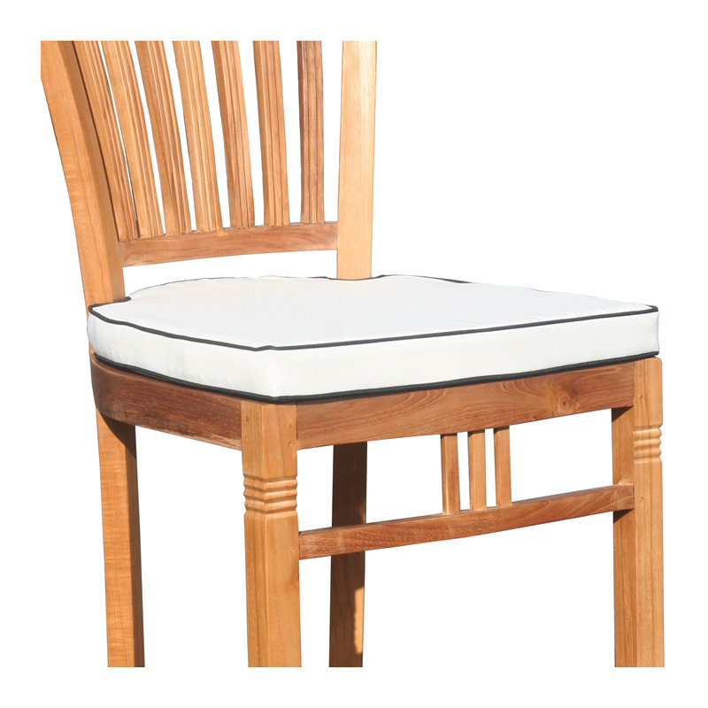 Ensemble repas 7 pièces avec coussins teck Forsberg