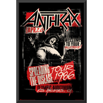 " Anthrax - Spreading The Disease Tour Poster Replica "