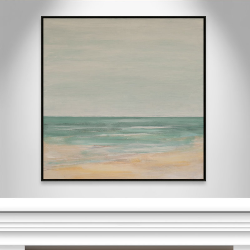 Horizon Print par S.H. Khân, Espresso, H 46,5 po x l 46,5 po