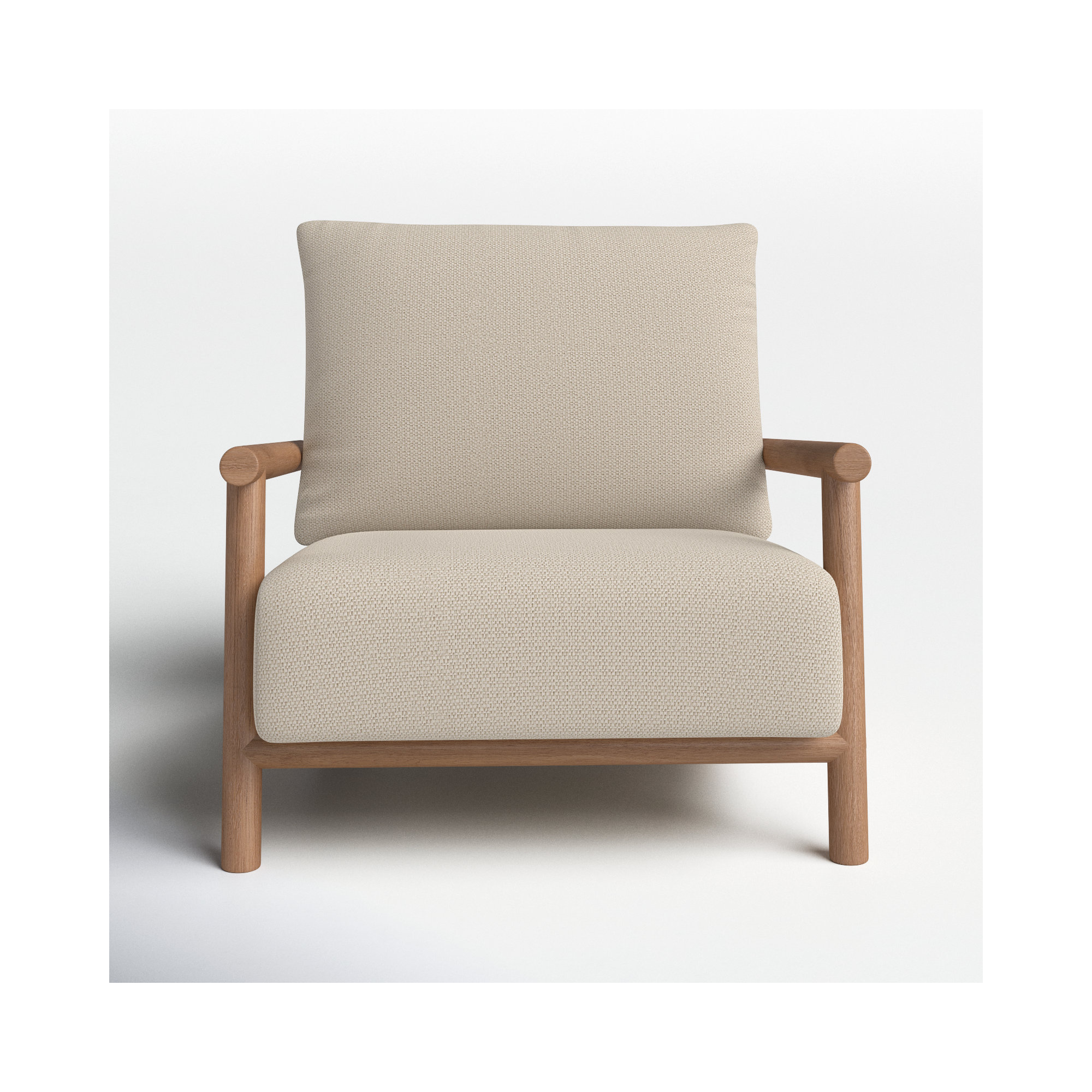 Ingo Teak Outdoor Lounge Chair, Natural Teak
