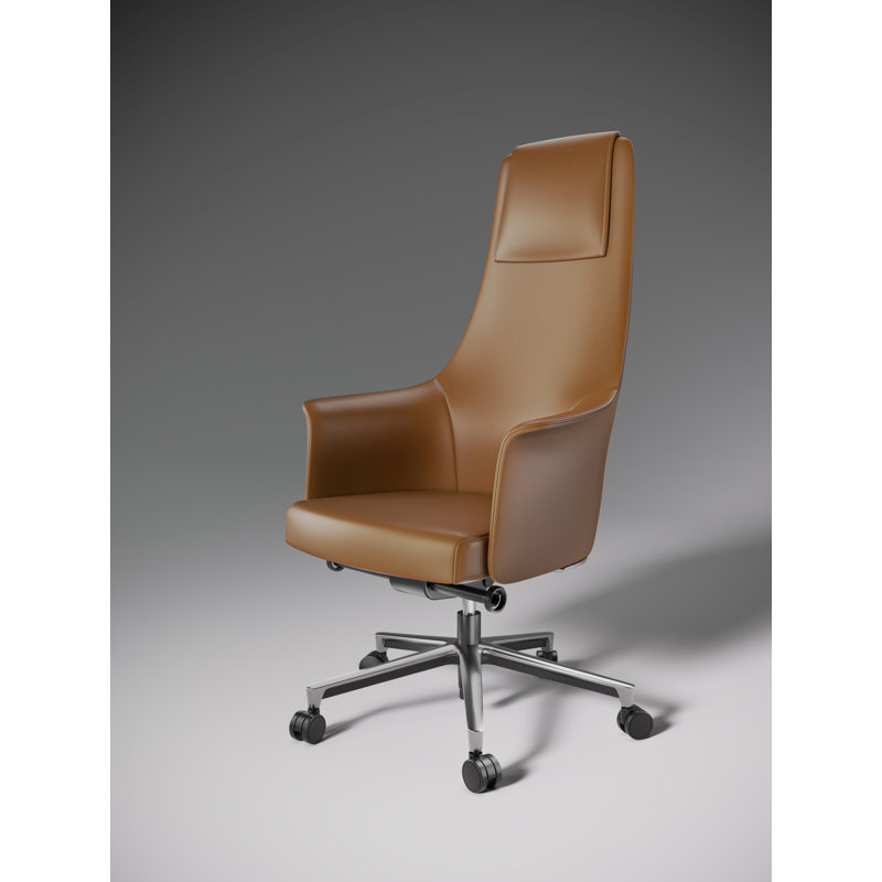 Bolo Swivel Executive Chair, Saddle