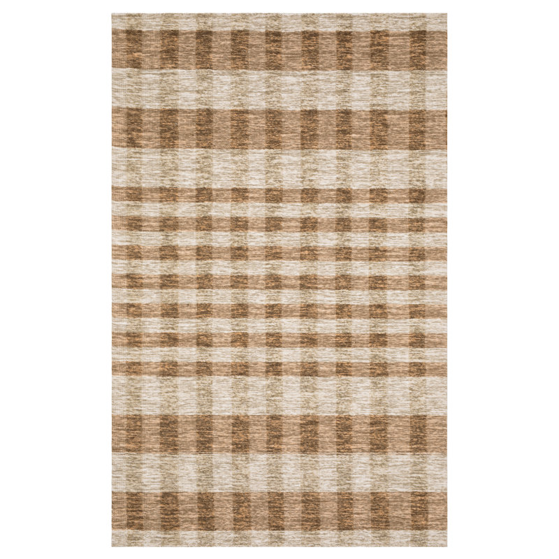 Tapis beige / rouille Bellatrix, Rectangle 7 pi 12 po x 10 pi