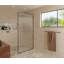Maia 40 in. x 78 in. Framed Glass Shower Panel - Single Fixed Panel - Fluted-1902958872
