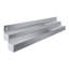 Rail de rangement mural robuste à deux niveaux en acier inoxydable de 122 cm (48 po), pour bouteilles d'alcool.