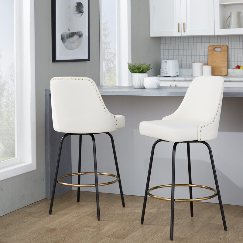 Fixed-Height Counter Stool with Swivel