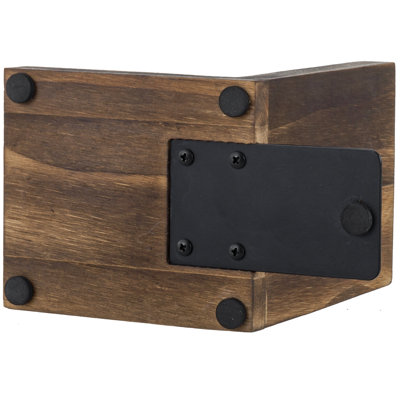 Modern Rustic Wood Non-Skid Bookends