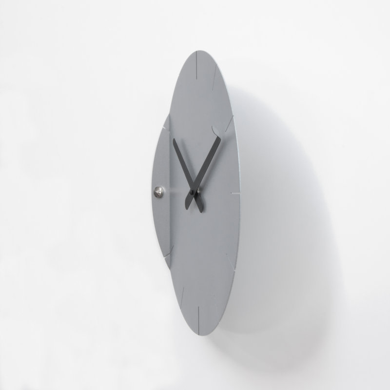 Sanders Metal Wall Clock, Silver