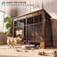 85 cm Dog Crate Furniture, Double Door Dog Cage with Welcome Sign & Side Hook for Small & Medium Dogs-886049649