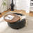 Eniyah Round Cocktail Ottoman with Storage-927757457