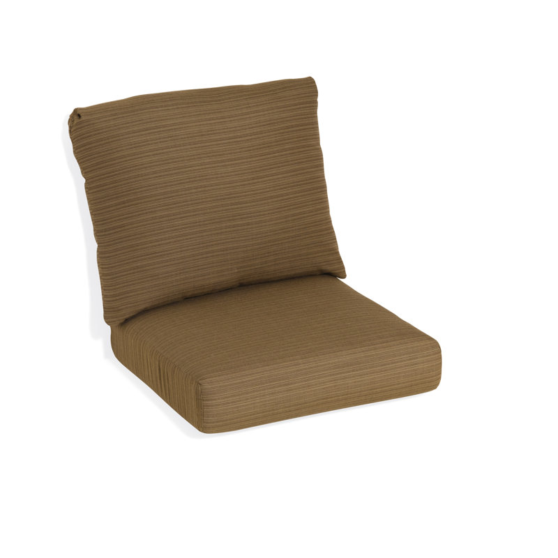 Coussin de chaise berçante d'extérieur Myler Sunbrella, Noyer Dupione