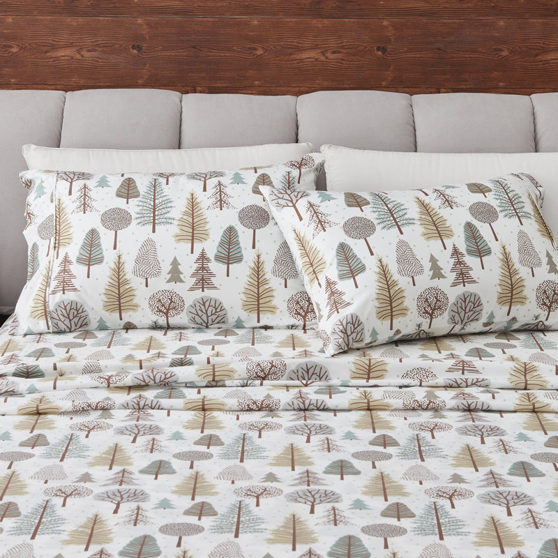 Ensemble de draps en microfibre Ultra Soft Lodge, Double, Sentier forestier