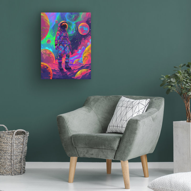 Art sur toile «Bachelor Momart Neon Space 2», H 14 po x l 19 po