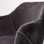 Fauteuil rembourré gris foncé