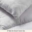 Insert de couette en duvet à carreaux carrés gris-101518294-101820269