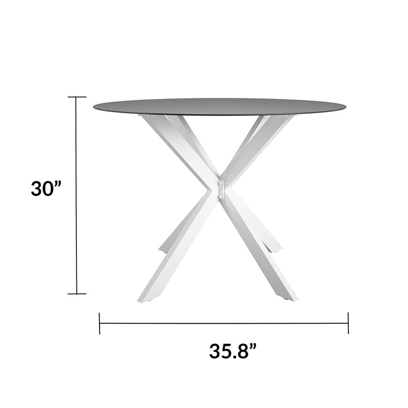 Metal Dining Table (indoor/outdoor), White