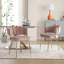 Chaise de salle à manger en velours-343963368