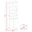 Pembrooke 2-Shelf 1-Drawer Microwave Pantry Cabinet-1423443470