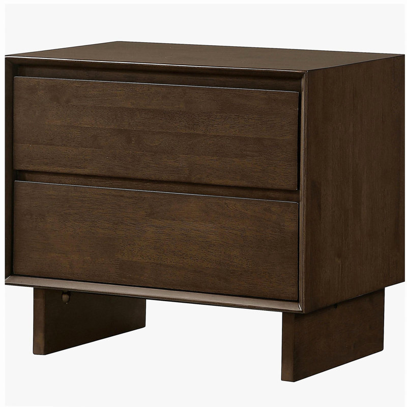 Table de chevet 2 tiroirs Hemlock