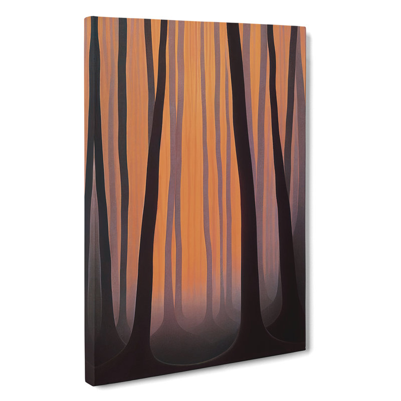 Abstract Autumnal Forest No.3 - Wrapped Canvas, 50cm H x 35cm W x 3cm D