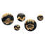 Forest  River Of Black Onyx Crystal II - Forest Metal Wall Decor Set of 5