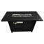 24" H Steel Propane Outdoor Fire Pit Table With Lid