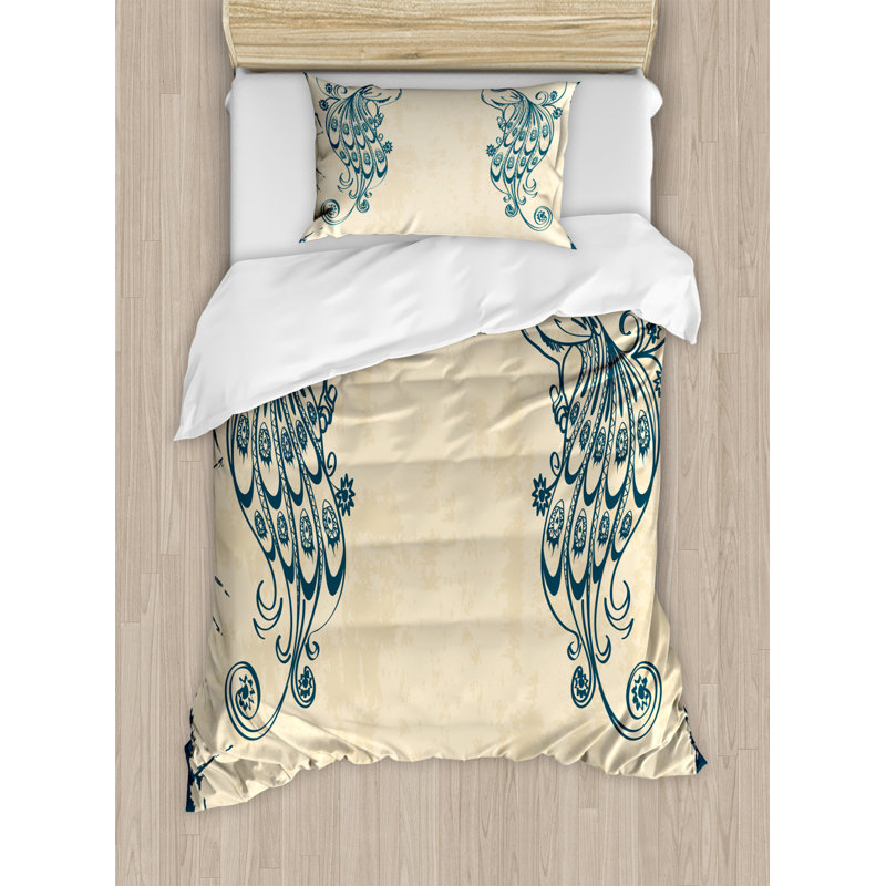 Eclectic Polyester Floral Duvet Cover