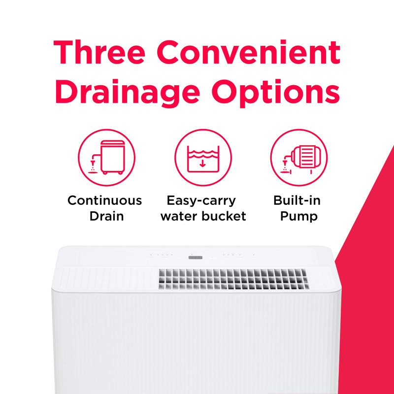 50 Pint Built-In Pump Dehumidifier With Wi-Fi