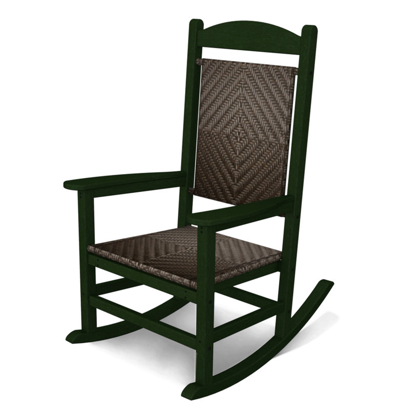 Chaise berçante POLYWOOD Classics, Cadre vert / Cahaba