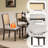 Round Dining Table For 4 With Chairs Set, Extendable Dining Table Set With 16" Removable Middle Leaf 5 Piece Retro Dining Table Set Double Layer Design For Kitchen Dining Room-1145685629