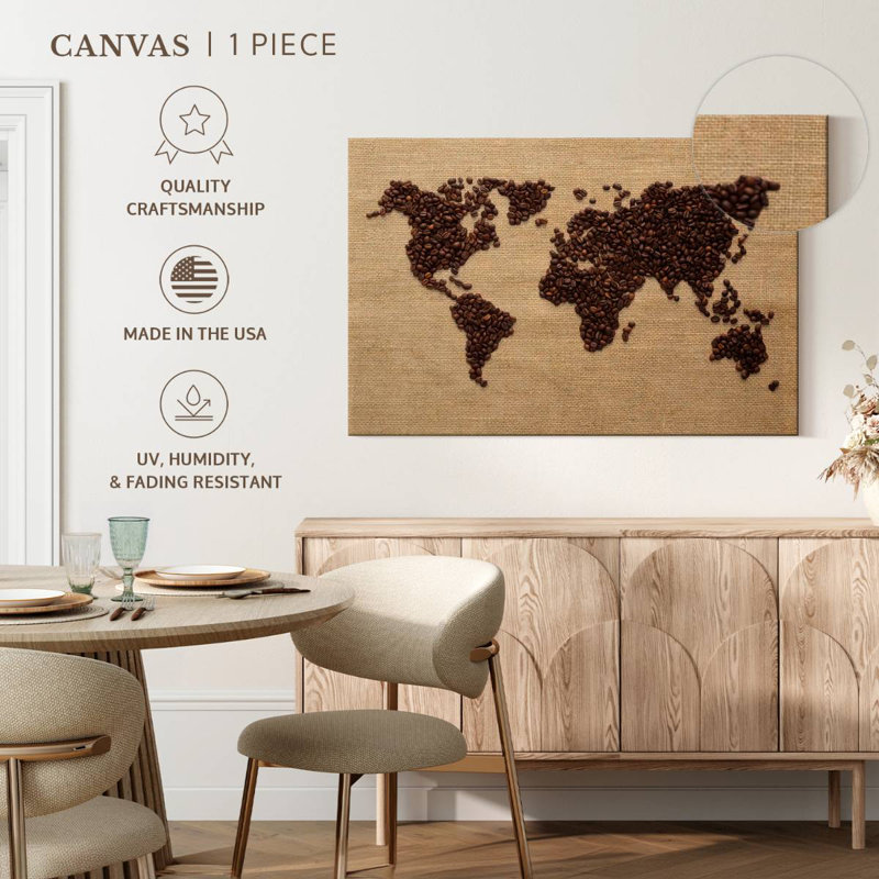 Aliaz World Of Coffee, 34" H x 51" W