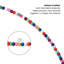 MODWOOL 75" Wool Ball Garland - Multicolor