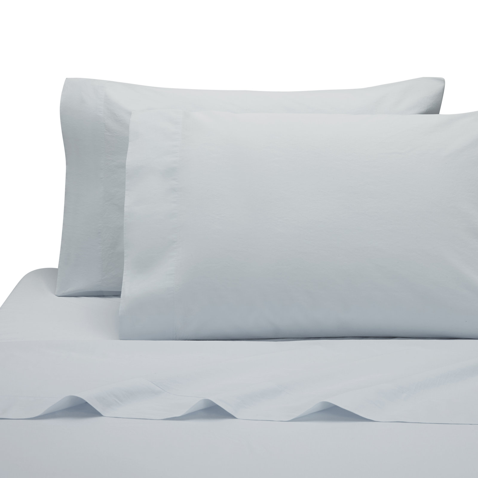 Ludlow Tencel Cotton Pillowcase , Ice Blue, Standard/Twin Pillowcase